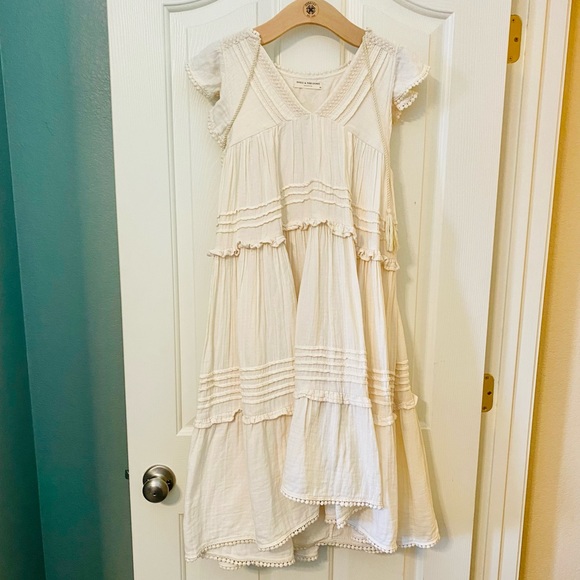 EUC Spell & the Gypsy Collective Sand Beige Hanalei Midi Dress - Picture 7 of 17